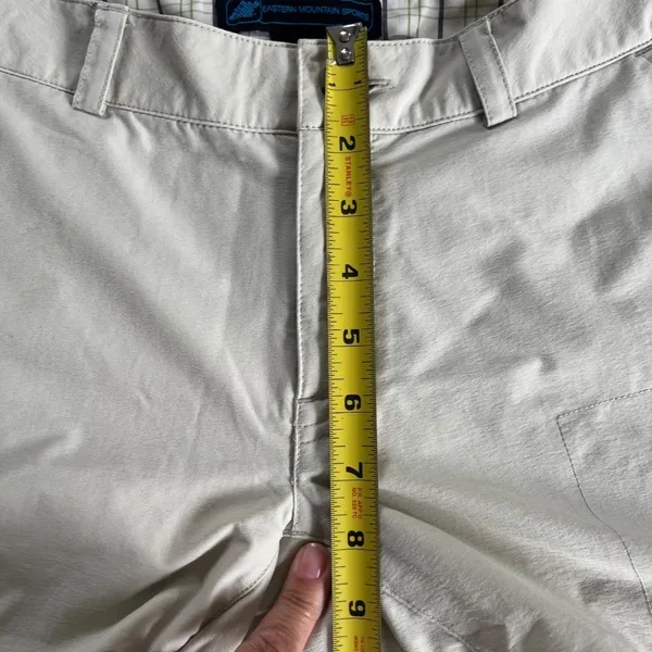 Eastern Mountain Sports Hiking Shorts Sz 6‎ Women Beige Stretch Nylon 5 Pocket Stretch Low Waist - Image 10