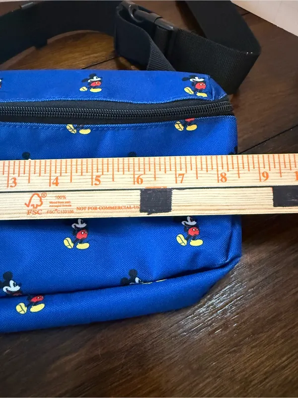 Loungefly Disney Waist Bag Mickey Mouse Pattern Blue Rare HTF Disney Parks - Image 7