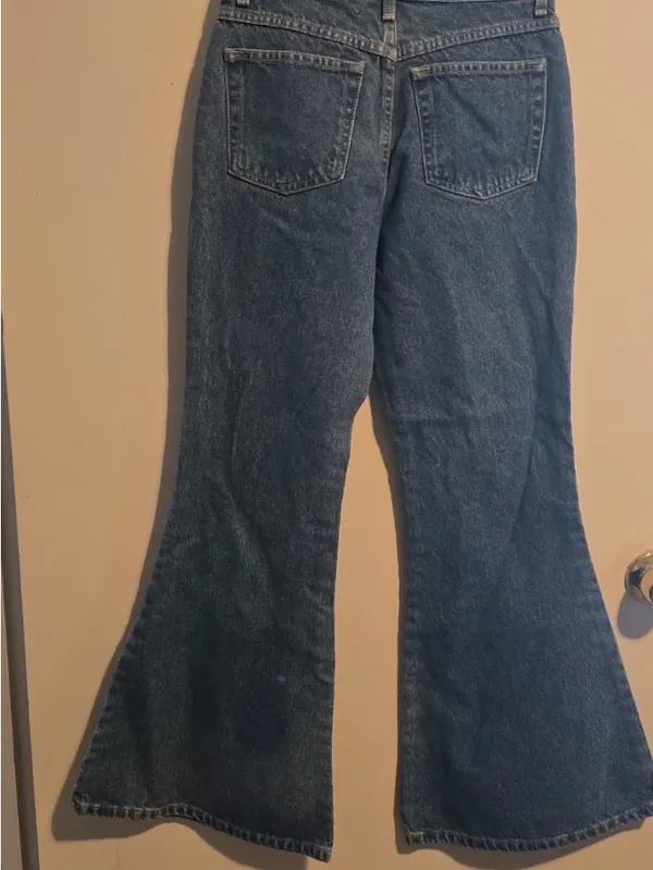 Rave 4 Real Deep Blue Flare Jeans Size 6 - Image 3