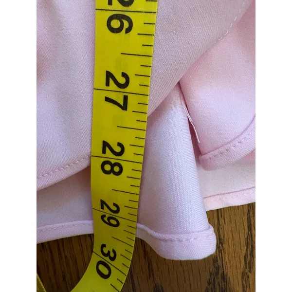 Lucy In The Sky Pink Ruffle Bow Back‎ Mini Dress Small Bodycon Party Homecoming - Image 3