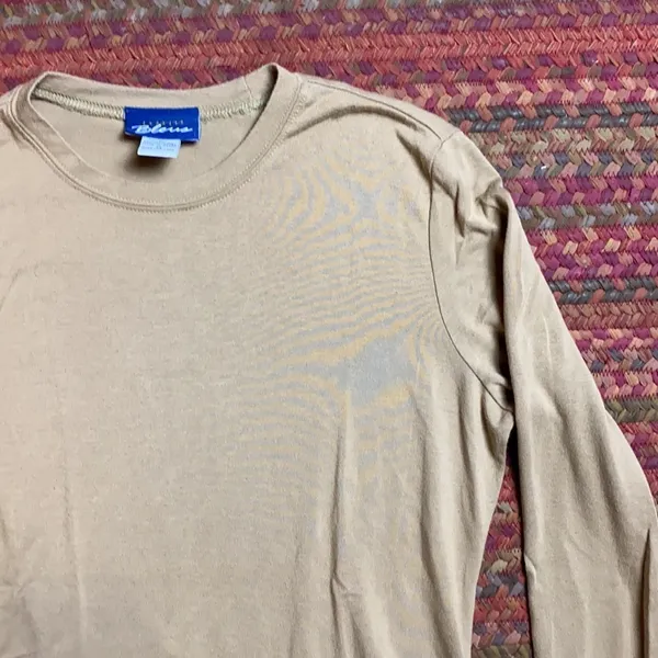 VINTAGE CAMEL TAN EXPRESS BLEUS BASIC TOP LONG SLEEVE - Image 2