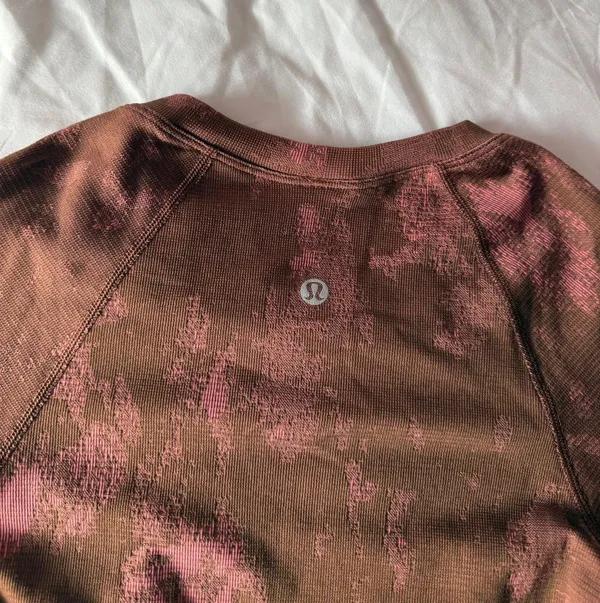 Lululemon Roasted Brown / Brier Rose Swiftly Tech Long Sleeve Shirt Size 2 - Image 3