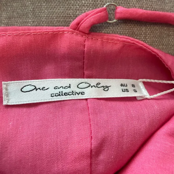 One and Only Collective Pink Ombre Dress Women's Small Spaghetti Strap Coquette - Image 8