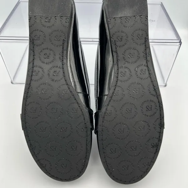 Franco Sarto Shiloh Women’s Size 8 Black Patent Leather Leopard Loafers New - Image 7