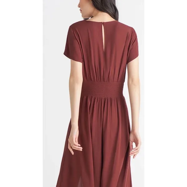 Aritzia Wilfred Maxime Dress Color Brown Size Medium - Image 2