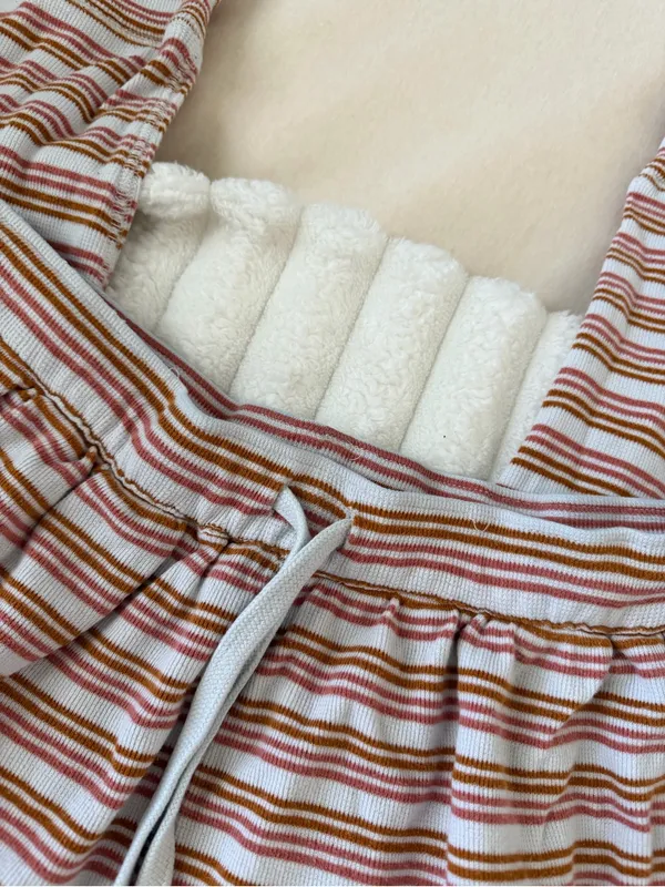 Madewell Pink and white Striped lounge Pants - Image 6