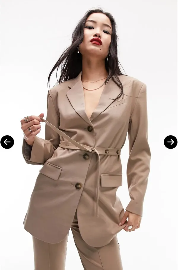 Top shop Khaki blazer - Image 2