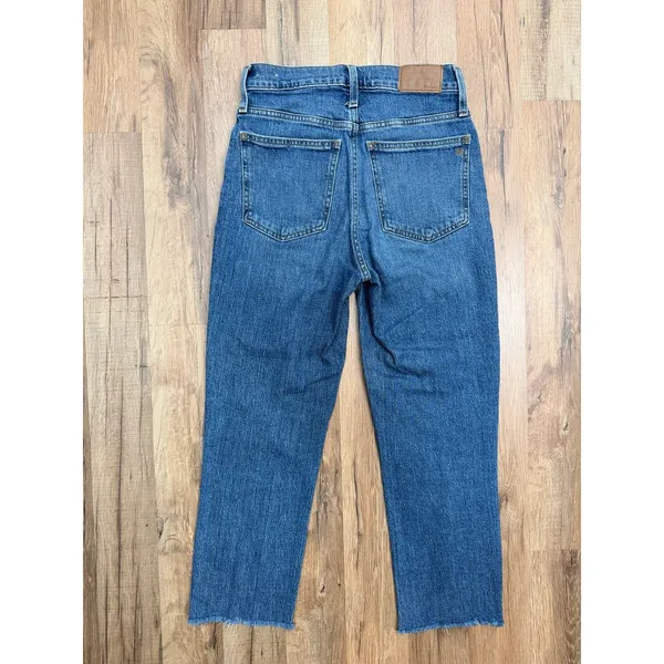 Madewell The Perfect Vintage Jean‎ Women's Sz 24 High Rise Raw Hem Denim - Image 4