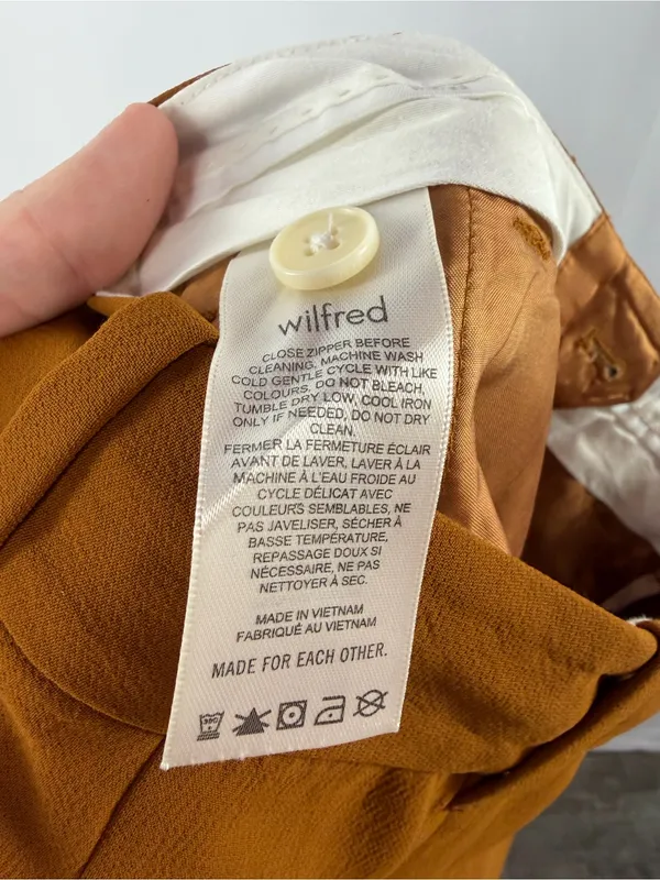 Wilfred Effortless Wide Leg‎ Pant in Anise Brown Size 00 - Image 6
