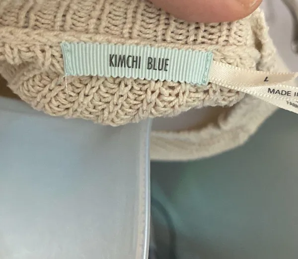 Kimchi Blue Cropped Crochet Trim Sweater - Image 7