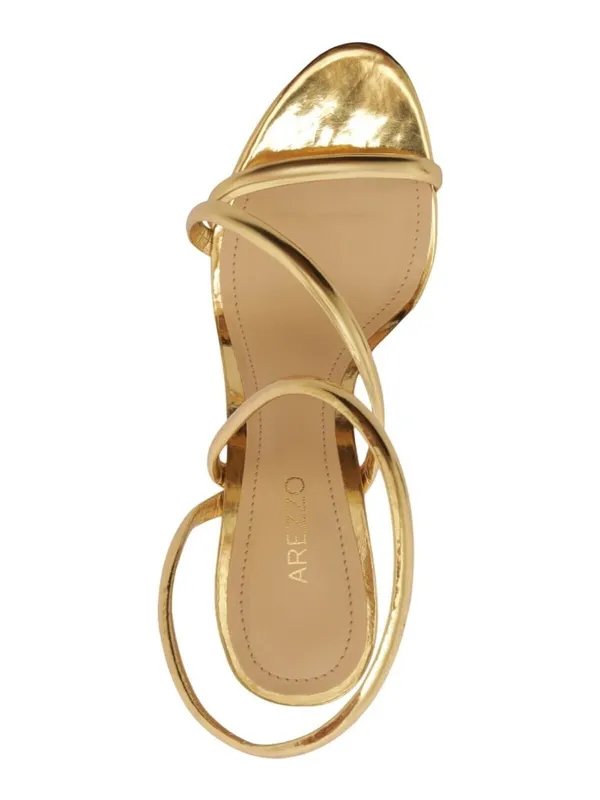 Arezzo Womens Mikayla High Stiletto Dress Sandal Gold Yellow 9.5M - Image 12