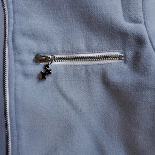Light blue hip length dressier jacket size medium 💙 - Image 3