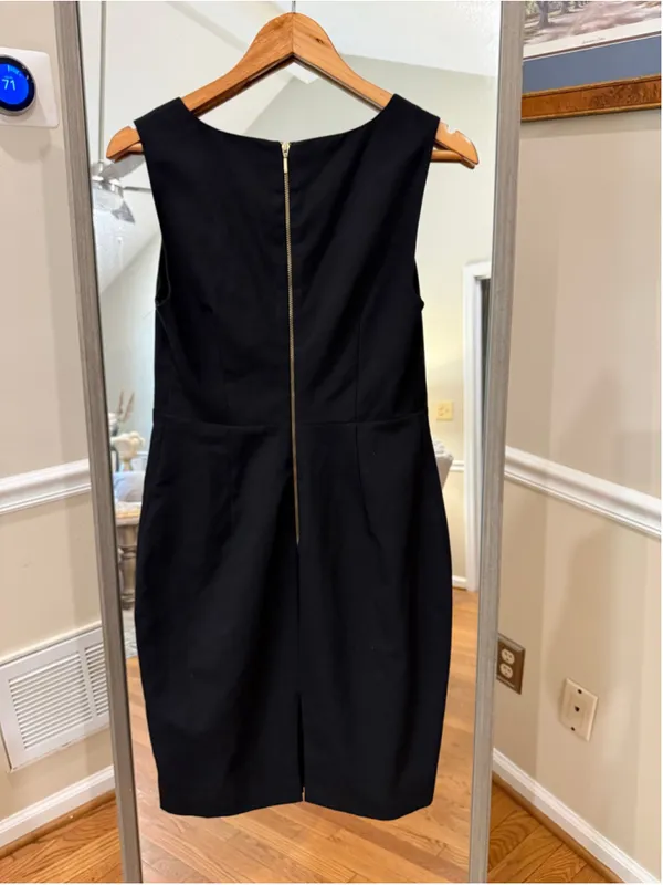 Women's Express Design Studio Black Embellished Sheath Dress Size 8 - Image 4