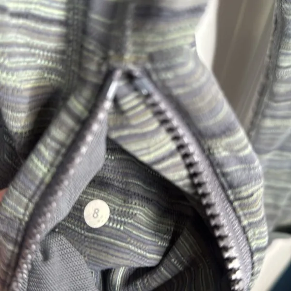 Lululemon Define Jacket Space Dye Twist Dark Slate Fatigue Green W1445 Sz 8 - Image 10