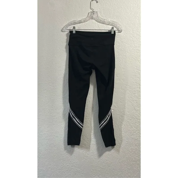 Athleta Leggings Size Pl Side Stripe 7/8 Salutation Fitness Tight W/ Mesh S - Image 3