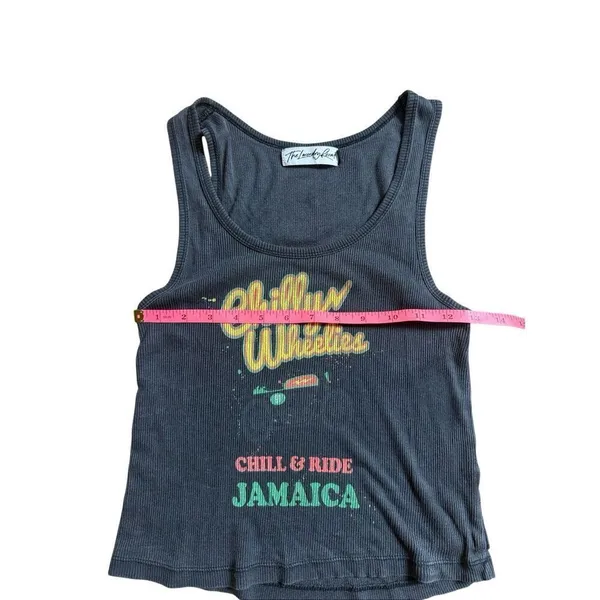 The Laundry Room Gray Chilly Wheelies Jamaica Ribbed Tank Medium - Image 6