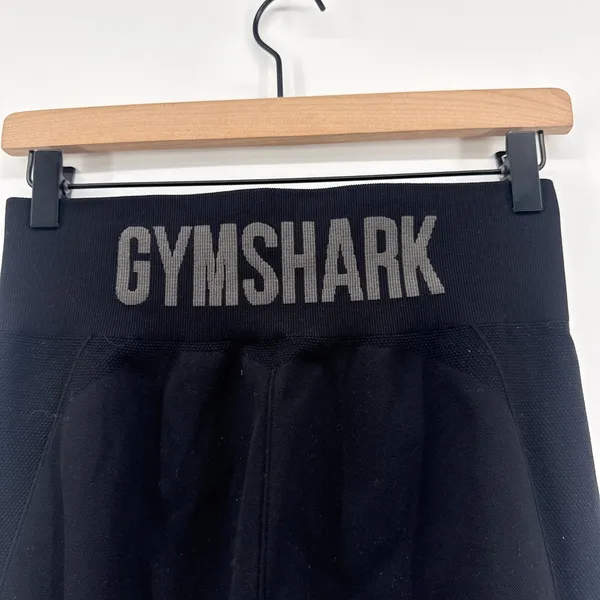 Gymshark‎ Flex Leggings Womens Small Black High Waisted Seamless Activewear - Image 4