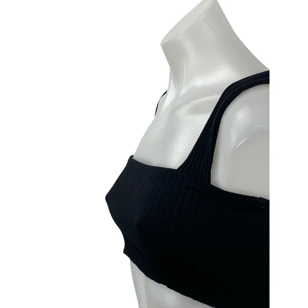 Farm Rio Women's Ribbed Knit Square Neck Sleeveless Brami Cami Crop Top Size S - Image 2