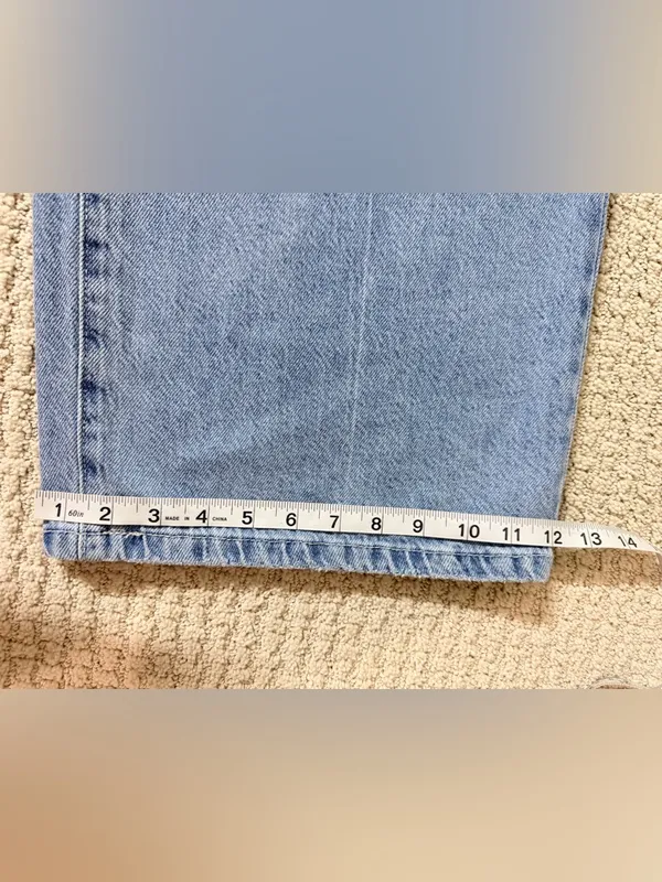 Rewash Light Wash Wide-Leg Jeans - Image 8