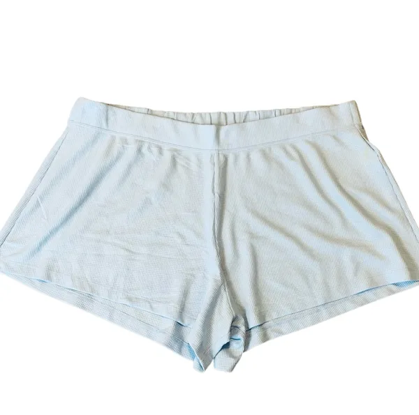 ATHLETA Baby Blue Wind Down Sleep Shorts Size XL NWOT - Image 7