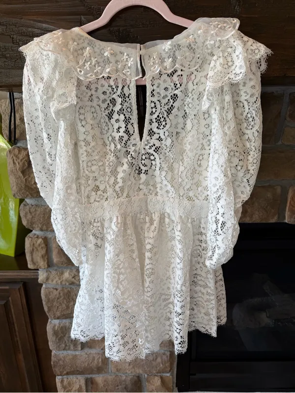 For Love and Lemons Santo Lace Romper - Image 6