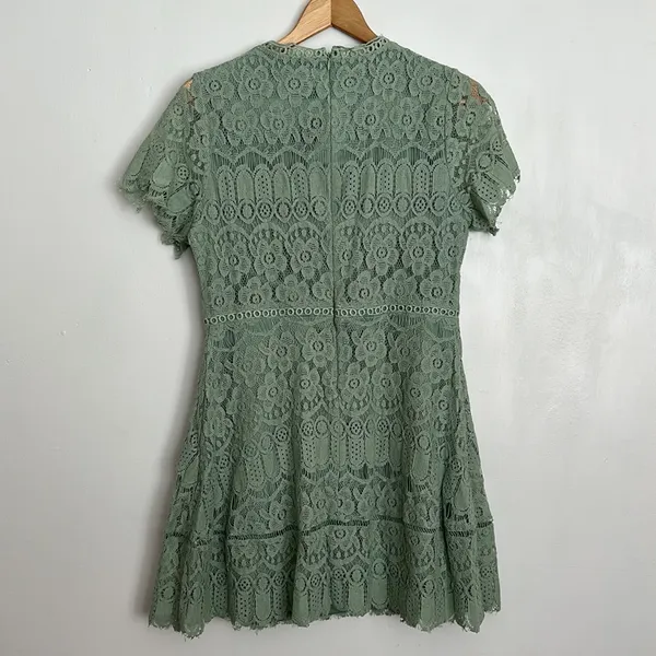 Altar’d State Sage Green Mini Dress Large - Image 3