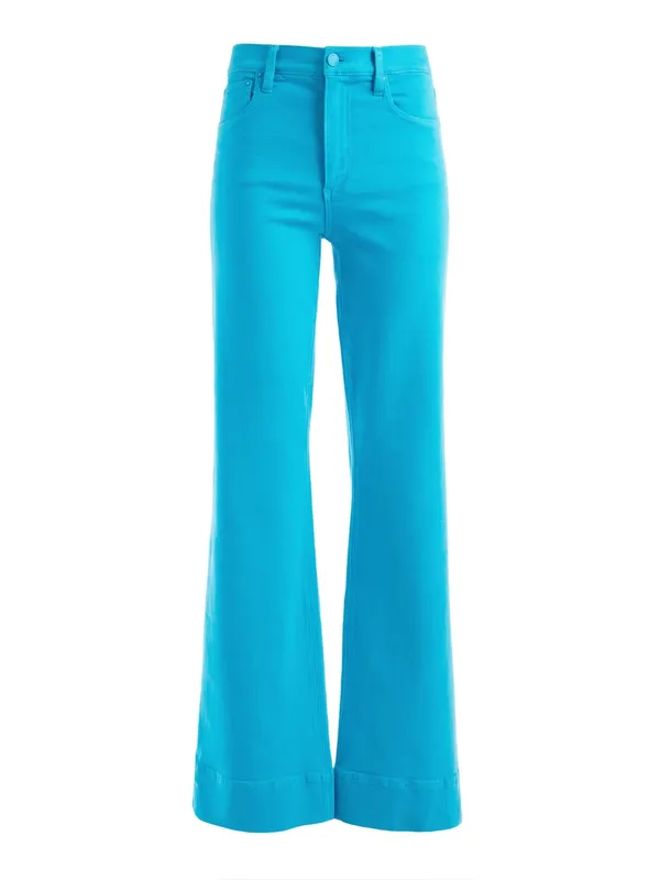 Alice + Olivia Sofia High Rise Boyfriend Jeans in Ocean Floor Blue, Size 25, NWT - Image 7