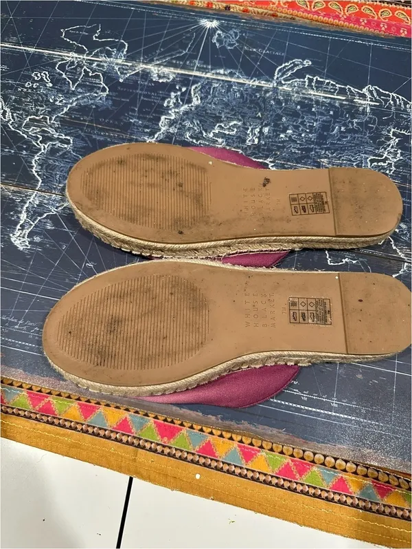 White House Black Market Floral Beaded Ombre Espadrilles – Pink Sunset – Size 7 - Image 8