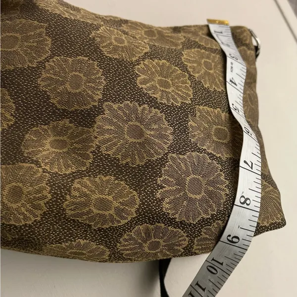 ERDA Luxurious Brown and Black Crossbody Bag with Monogram Design-American made - Image 5