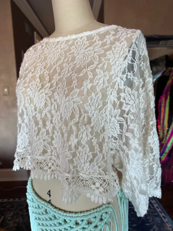 Crop Top White Size M - Image 5