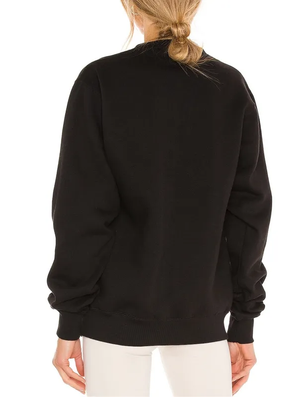 Departure Airplane Mode Crewneck Sweatshirt in Black & White Size Small NWT - Image 2