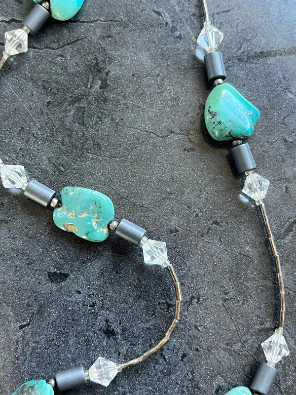 The Vintage Shop Navajo 925 turquoise necklace - Image 5