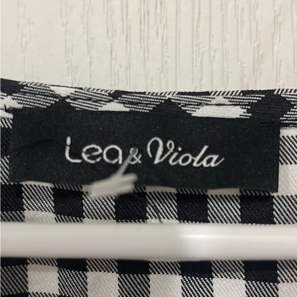 FINAL PRICE NWOT Lea & Viola Checkered Midi Dress - Image 4