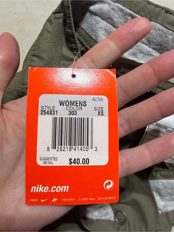 Nike Olive Green NWT Shorts MSRP$40 XS NOS 2007 Y2K - Image 5