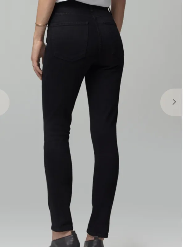 NWOT Citizens of Humanity Olivia slim high waist jeans black 23 - Image 2