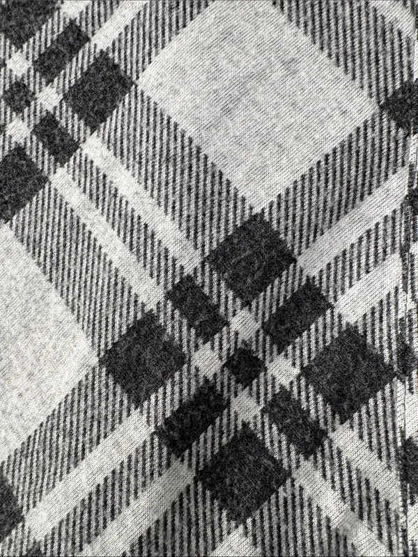 Soft Surroundings Paramour Plaid Grey Long Sleeve Tunic Button Down Top - Image 5