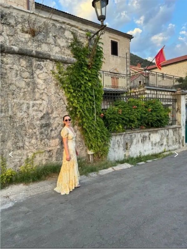 LoveShackFancy Tink Silk Lemon Daydream Maxi Dress - Image 4