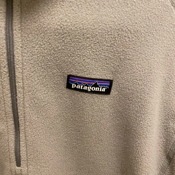 Patagonia Gray Fleece 1/4 Length Zip Sweater - Image 3