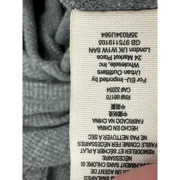 Free People Womens Gray‎ Thermal Shirt Size S Asymmetrical Tunic Oversized Boho - Image 7