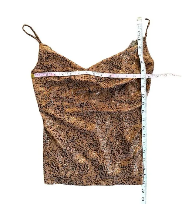 Mango Size Medium Animal Print Cami Cowl Neck Y2K Vintage VTG - Image 4