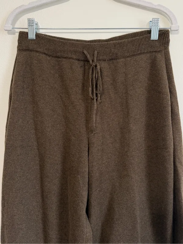 Free People Beach Barrel Jogger Sweatpants Size Small Brown Oversized Fall Boho - Image 3