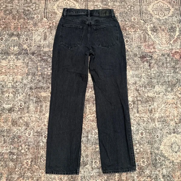 Aritzia Denim‎ Forum Joni High Rise Loose Jeans – Black Wash – Size 24 / 29L - Image 3