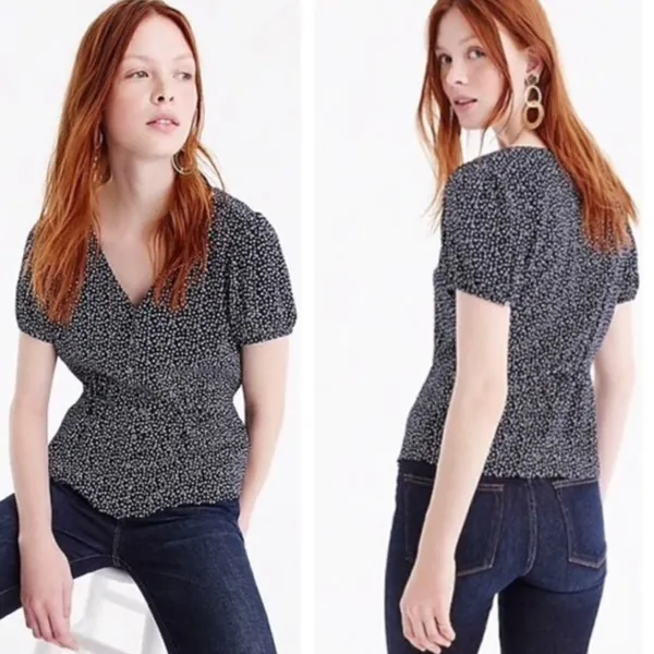 ✨ J. Crew Button Up Peplum Blouse Top ✨ - Image 2