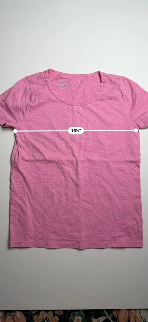 J. Crew Pink Girlfriend Tee Short Sleeve Cotton T-Shirt Women's Size XS - Image 3