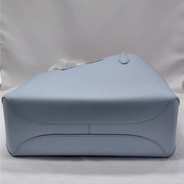 Kate Spade Womens Tote Bag Pale Blue Leather Shoulder Handbag Large Quiet Luxury - Image 12