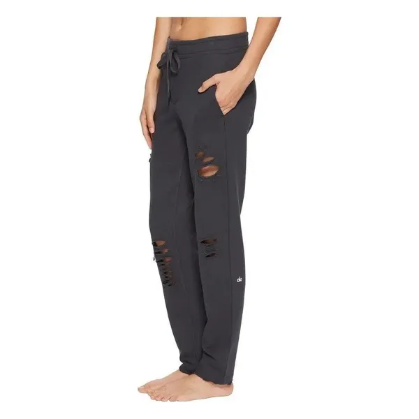 ✨Alo Yoga Distressed Grey Sz Small Sweatpants✨ - Image 4