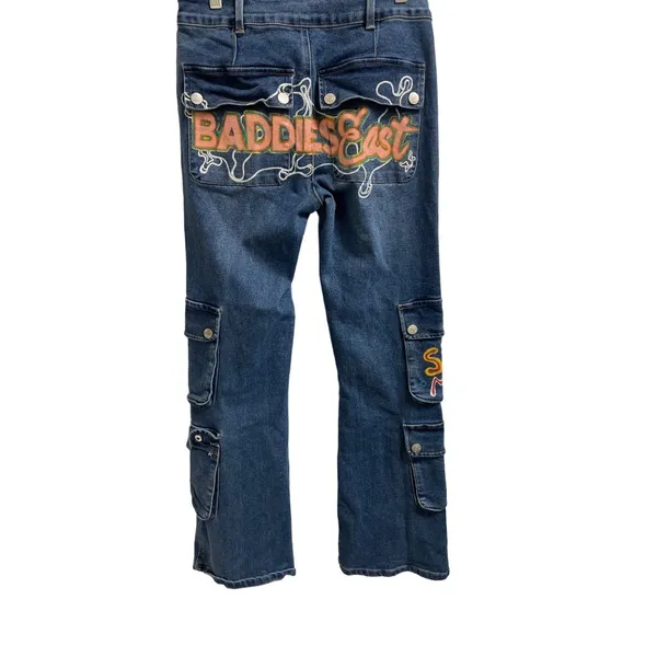 Forever 21 Women’s Blue Pants/Jeans/Flared Size 28x30 SKU 1673 - Image 3