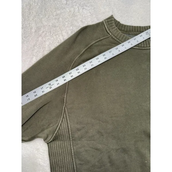Aerie Green Crewneck Sweatshirt Oversized Pullover Size M - Image 7