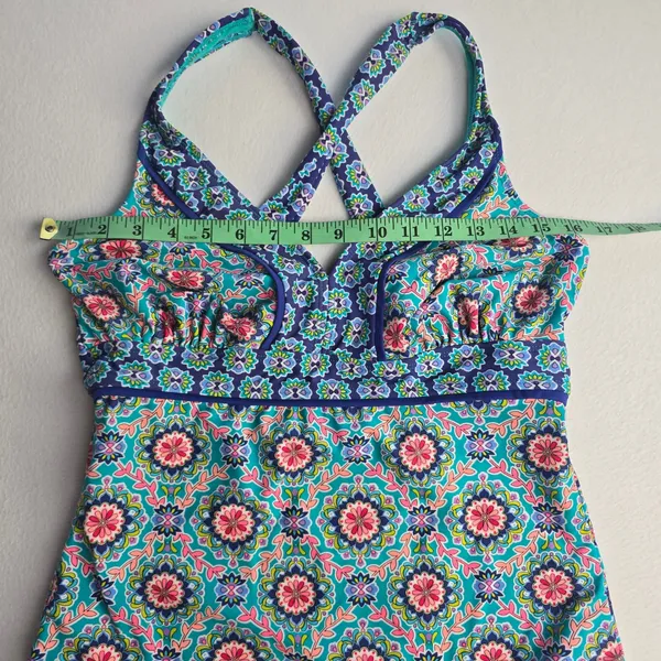 Catalina‎ Medallion Print One Piece Swimsuit Multi Color CTL37183 Size L 12-14 - Image 6