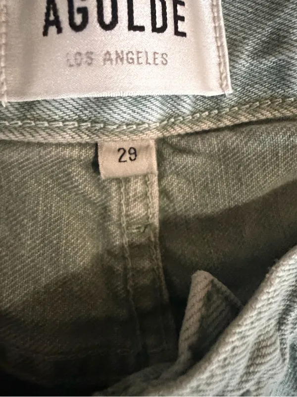 Agolde Cooper Organic Cotton High Rise Utility Cargo Sage Green Pants 29 - Image 7